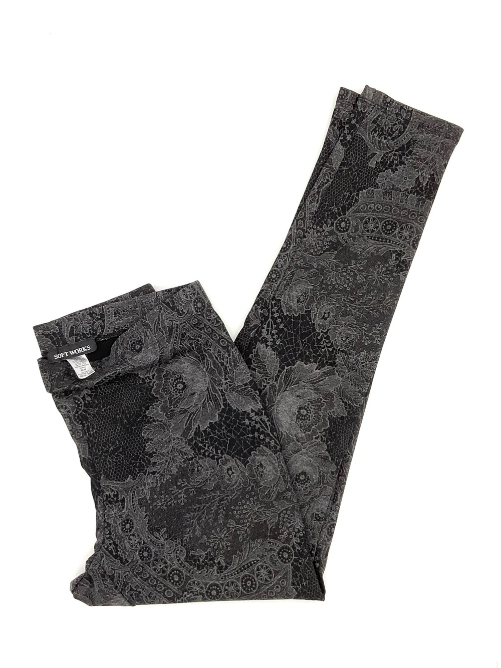 SoftWorks Pull-On Knit Leggings, Medium